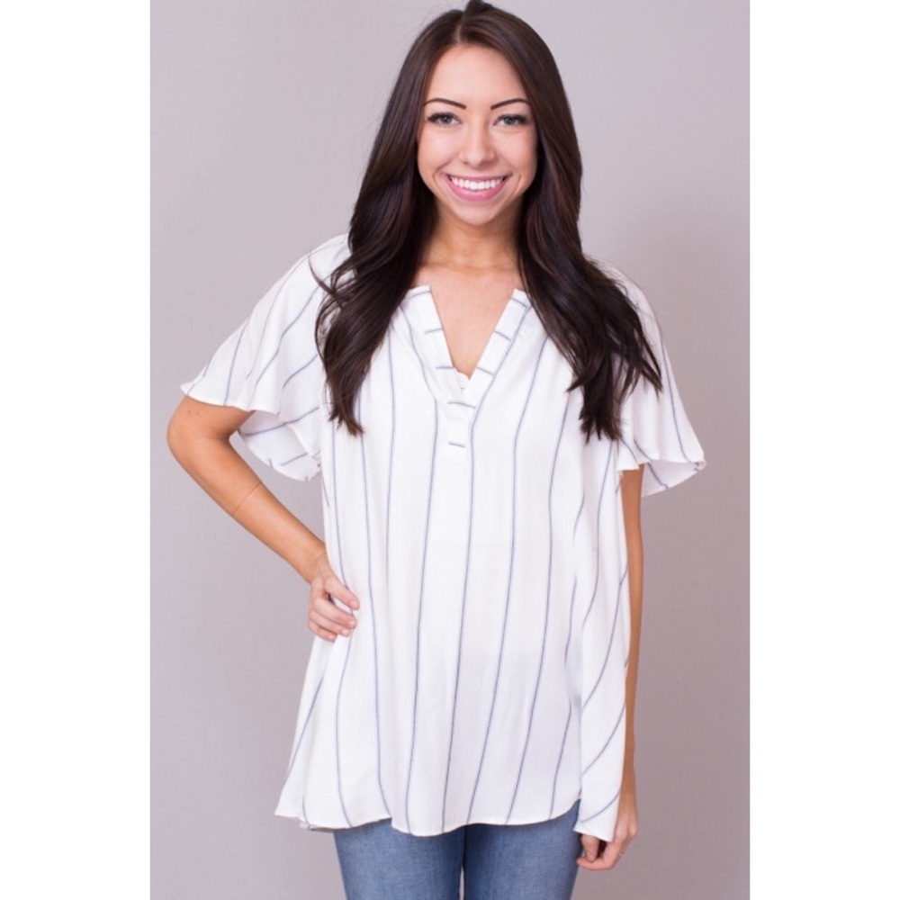 Show Me Your Mumu Striped Avalon Top